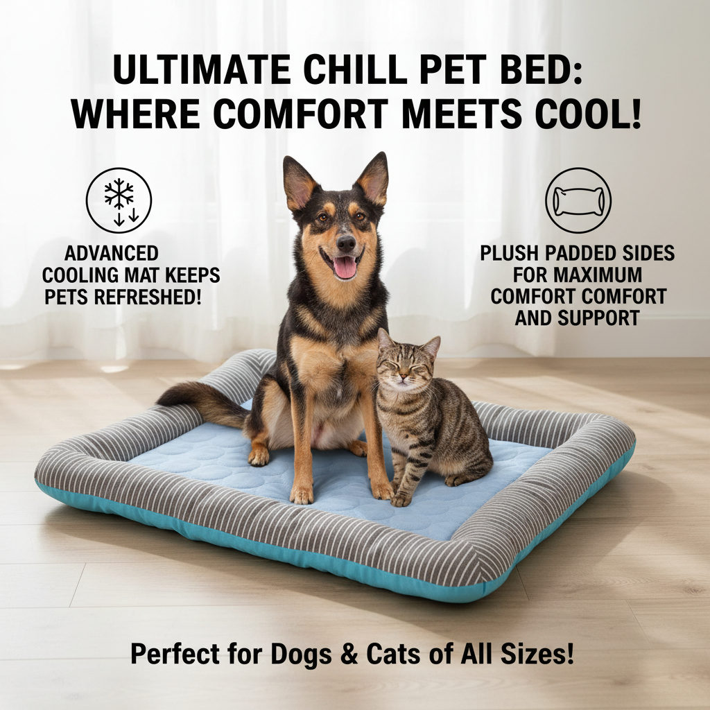 Plush Ice Silk Pet Cooling Anti-Anxiety Mat