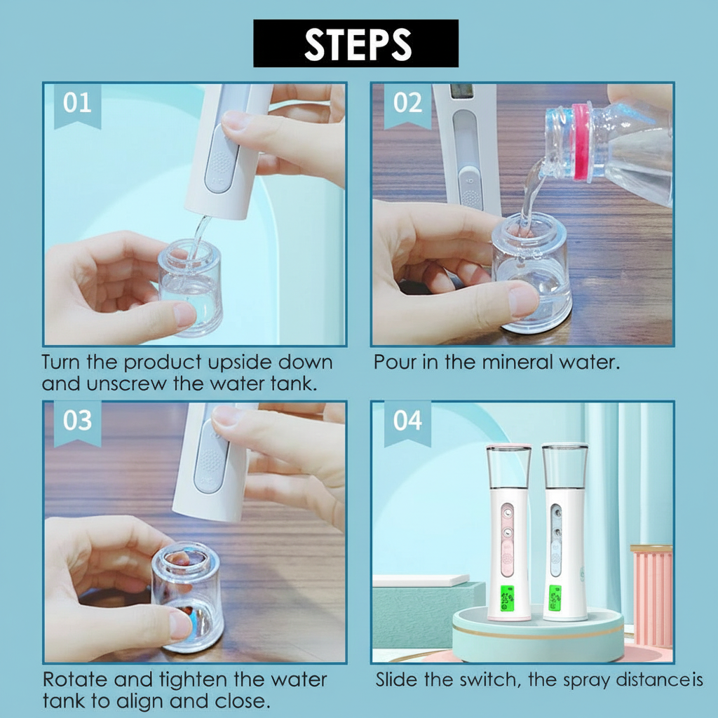 Double Ultrasonic Nano Facial Sprayer & Mister