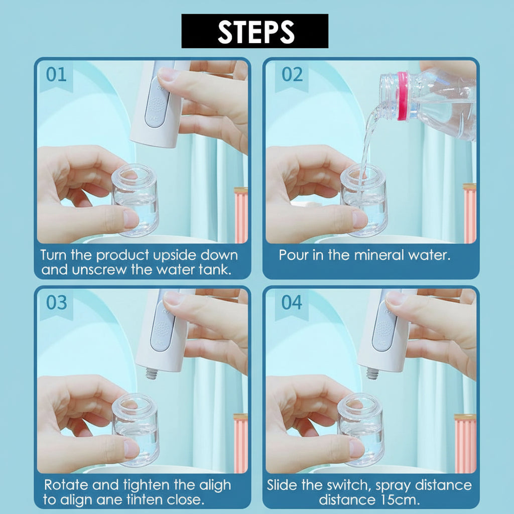 Double Ultrasonic Nano Facial Sprayer & Mister