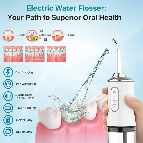 Rechargeable Cordless Teeth & Gum Water Flosser