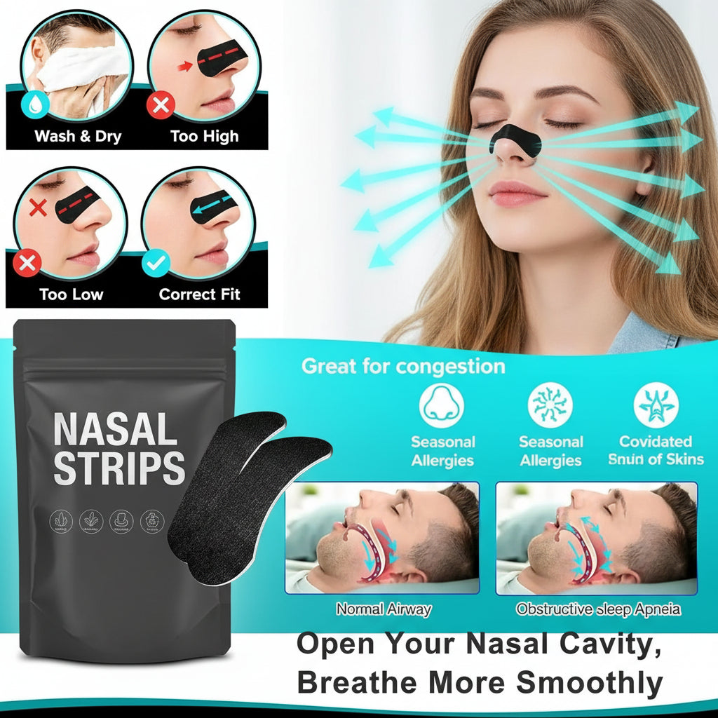 Anti-Snoring Nasal Strips - 30, 90 or 150 Pack