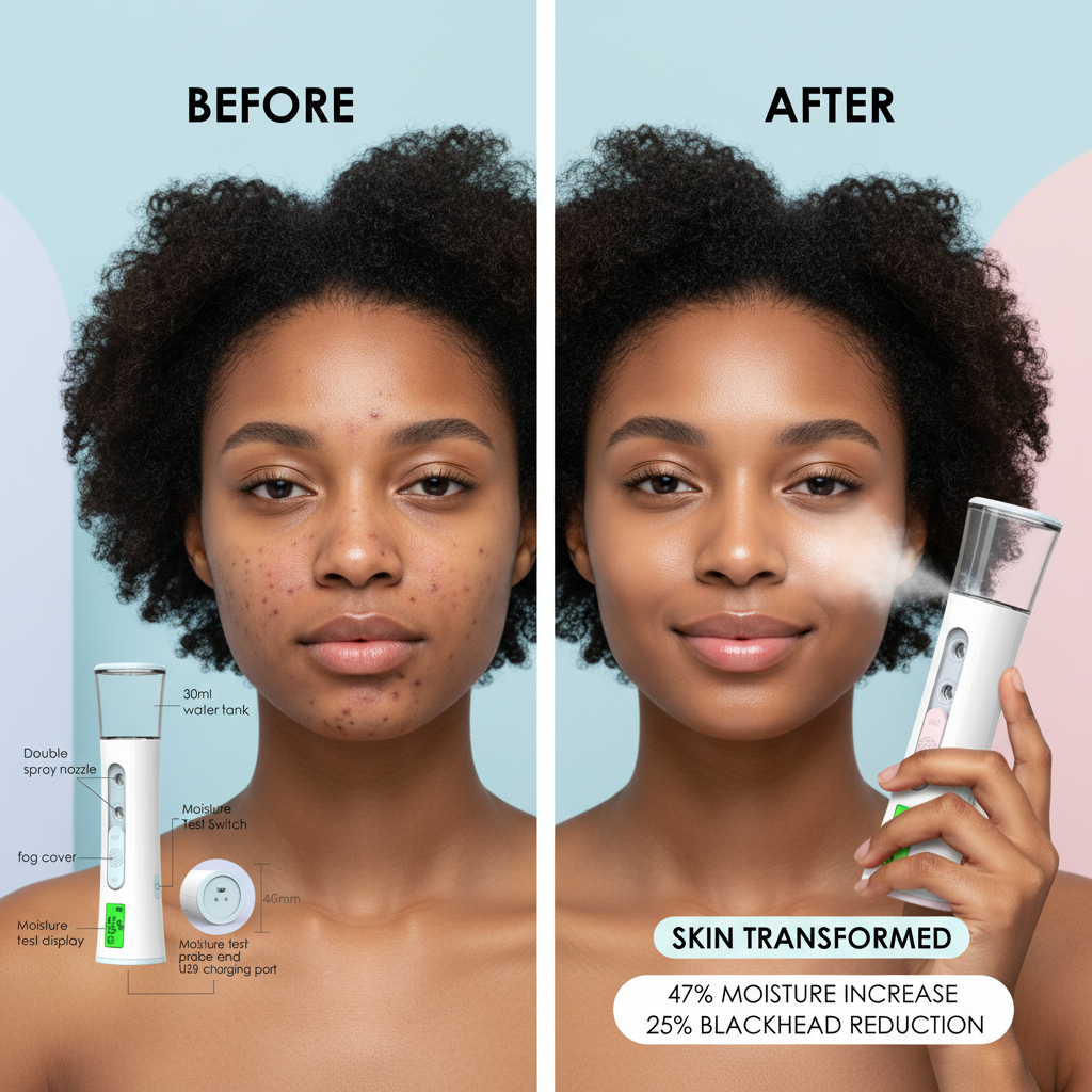 Double Ultrasonic Nano Facial Sprayer & Mister
