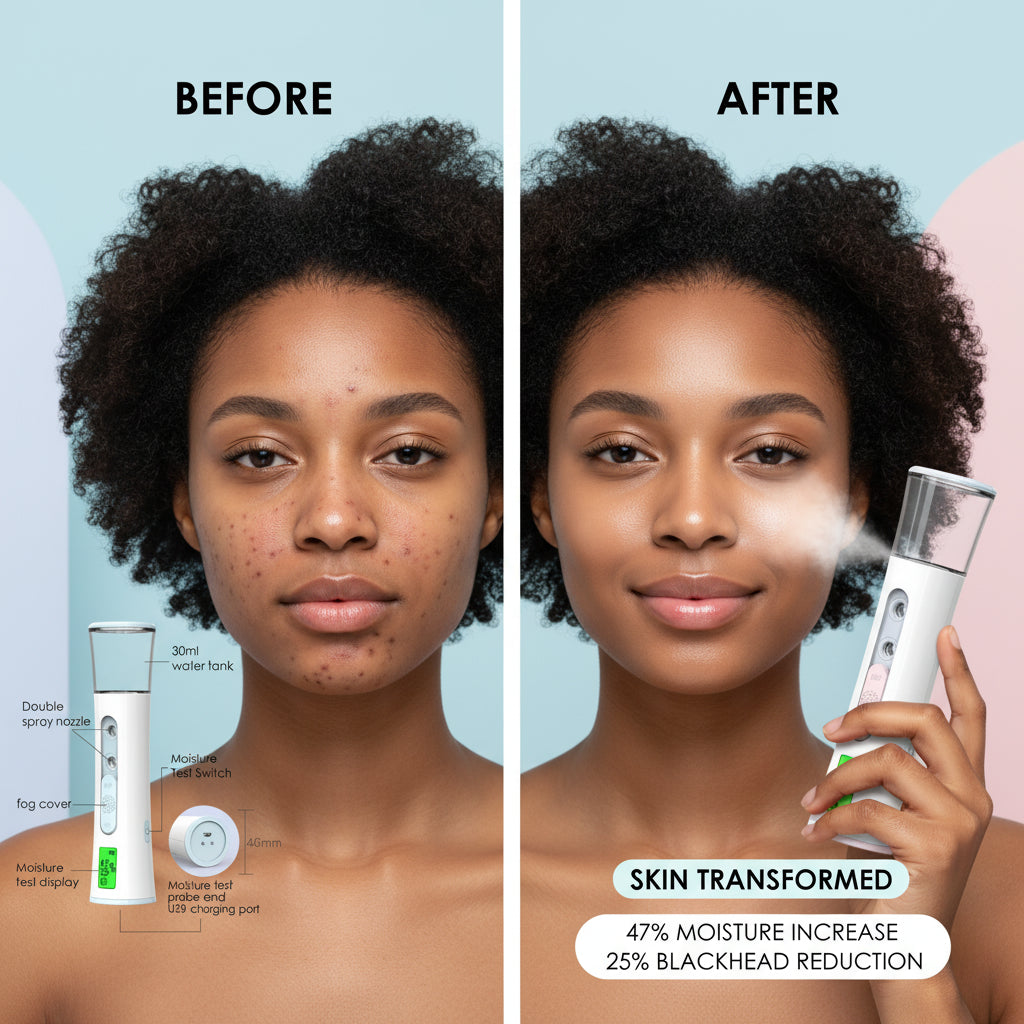 Double Ultrasonic Nano Facial Sprayer & Mister