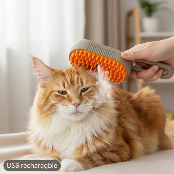 3-in-1 Steam Pet Brush - Steam Grooming