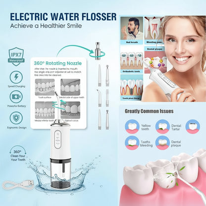 Rechargeable Cordless Teeth & Gum Water Flosser