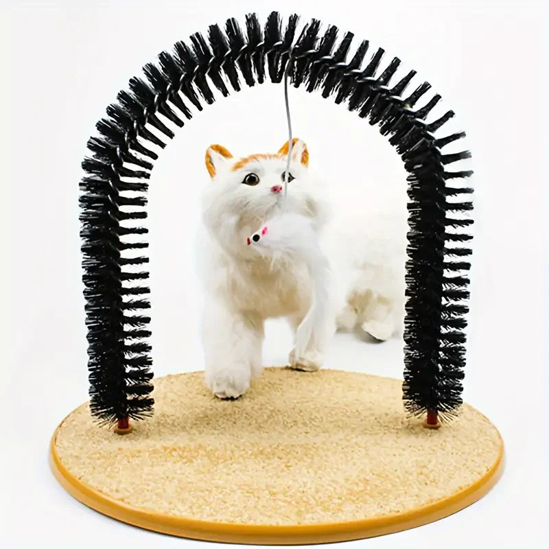 Self-Grooming Interactive Cat Arch Scratcher