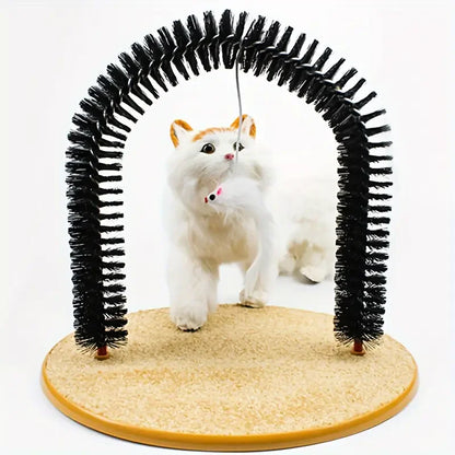 Self-Grooming Interactive Cat Arch Scratcher