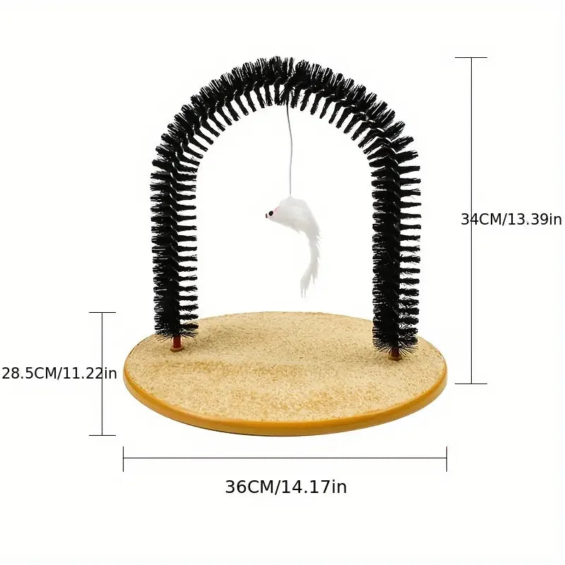 Self-Grooming Interactive Cat Arch Scratcher