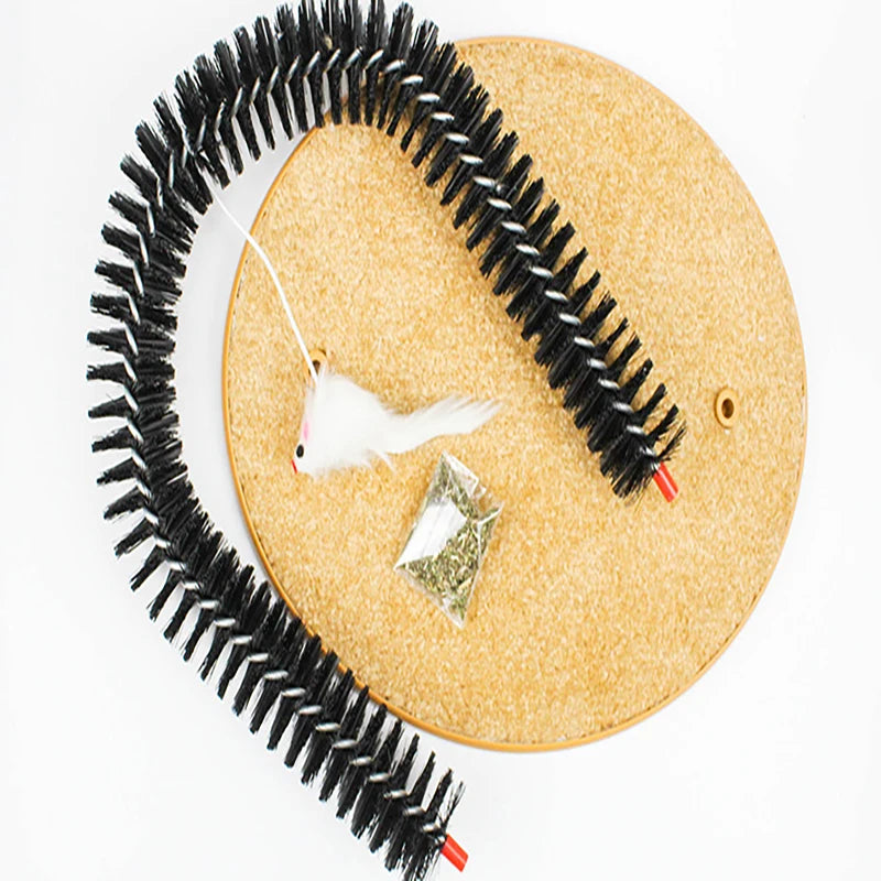 Self-Grooming Interactive Cat Arch Scratcher