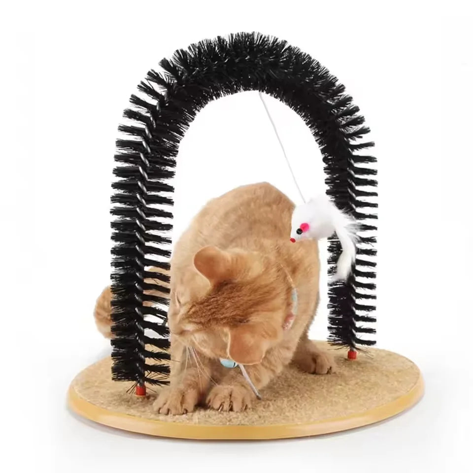 Self-Grooming Interactive Cat Arch Scratcher