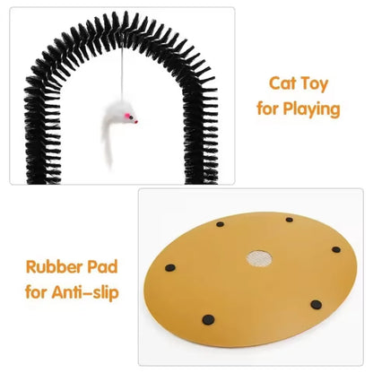 Self-Grooming Interactive Cat Arch Scratcher