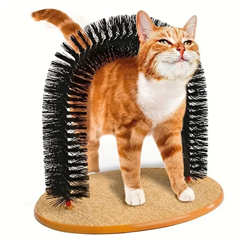 Self-Grooming Interactive Cat Arch Scratcher