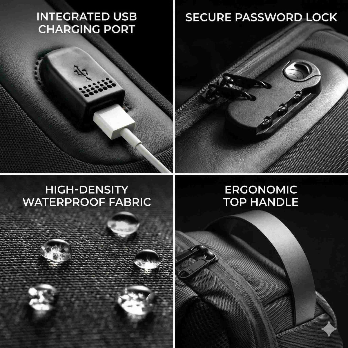 Anti-Theft Crossbody Travel Bag - Pickpocket-Proof Sling with USB Charging