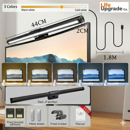 Desktop Monitor Light Bar – USB Powered, Auto-Dimming, Touch Control & RGB Colour Modes