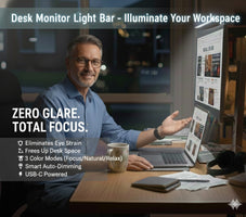 Desktop Monitor Light Bar – USB Powered, Auto-Dimming, Touch Control & RGB Colour Modes
