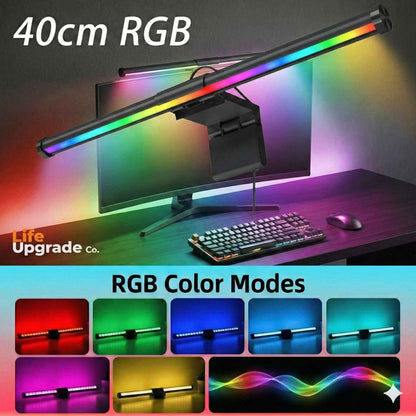 Desktop Monitor Light Bar – USB Powered, Auto-Dimming, Touch Control & RGB Colour Modes