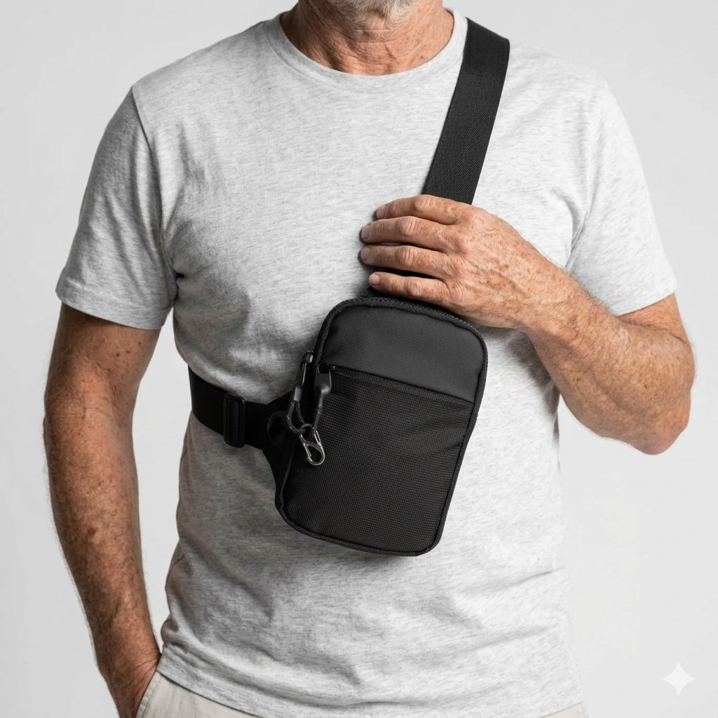 Anti-Theft Crossbody Travel Sling Bag - RFID Blocking & Weatherproof