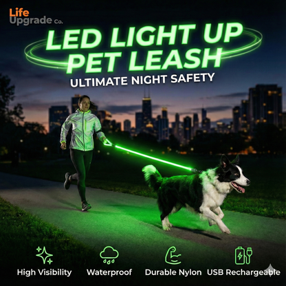 LED Luminous Light Up Dog Leash