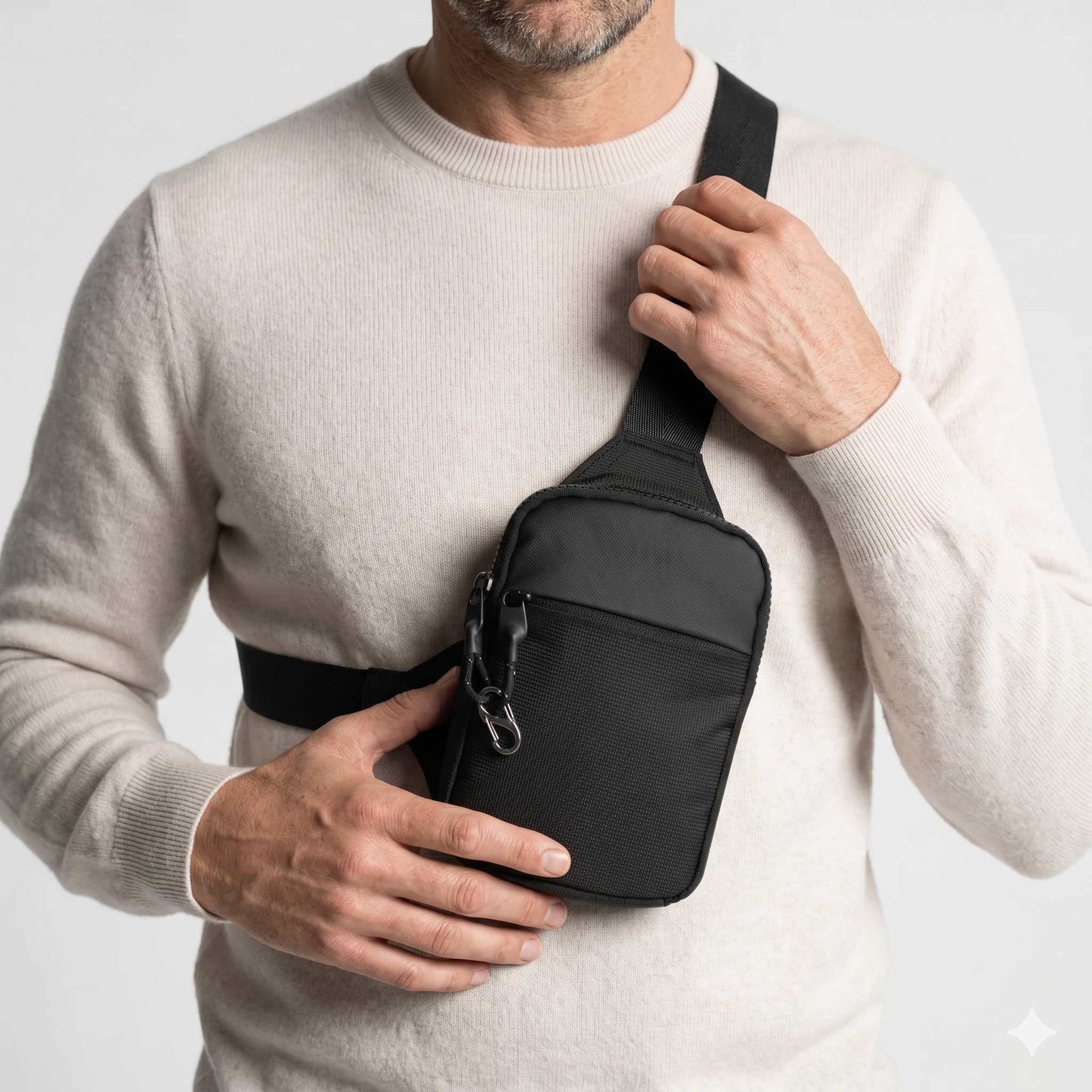 Anti-Theft Crossbody Travel Sling Bag - RFID Blocking & Weatherproof