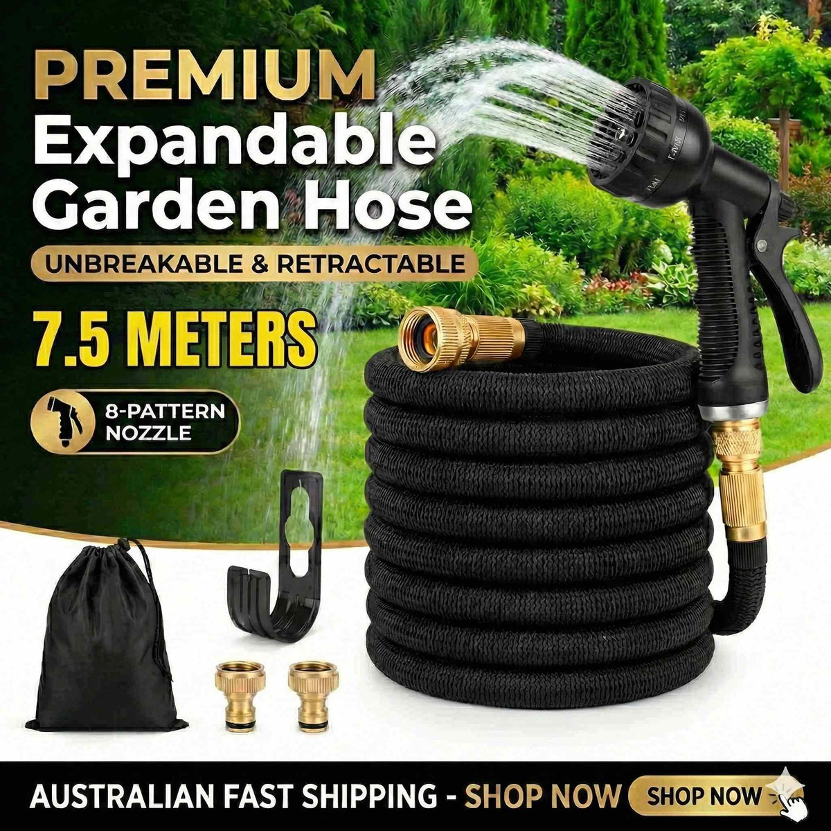 The Unbreakable Garden Hose - Un-Kinkable & Retraceable