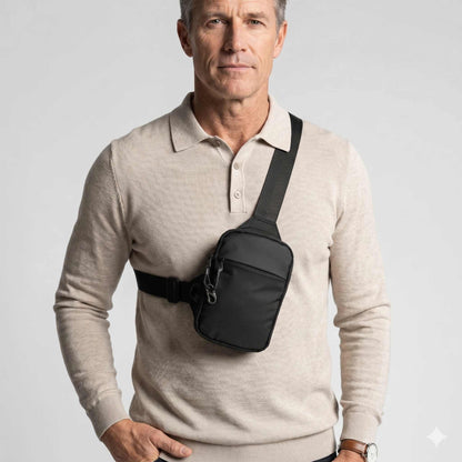 Anti-Theft Crossbody Travel Sling Bag - RFID Blocking & Weatherproof