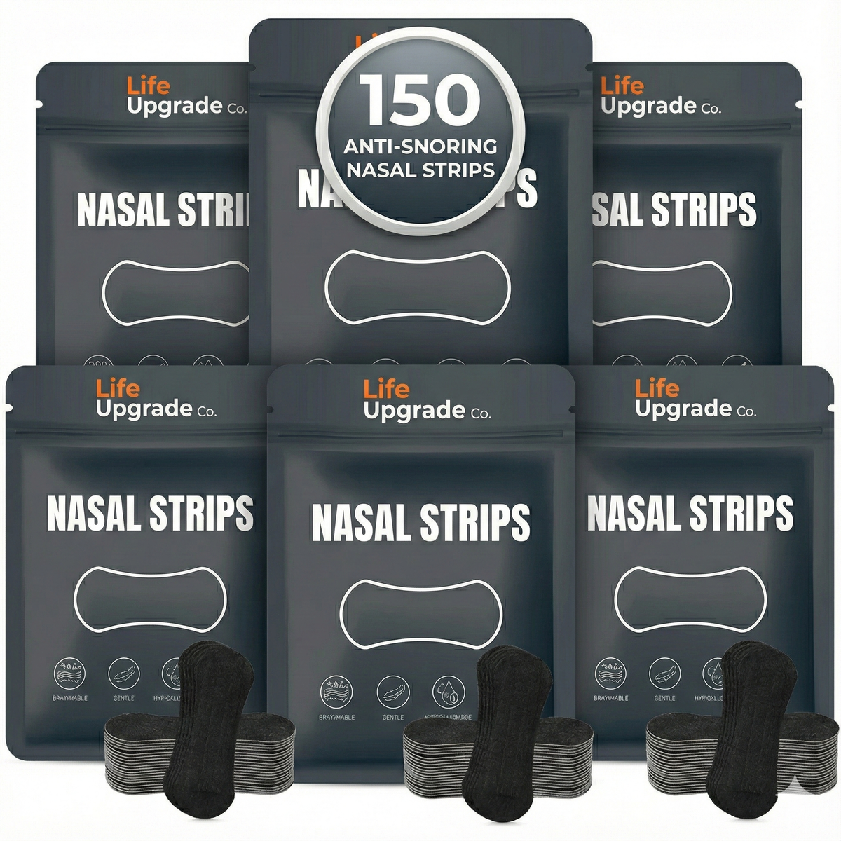 Anti-Snoring Nasal Strips - 30, 90 or 150 Pack