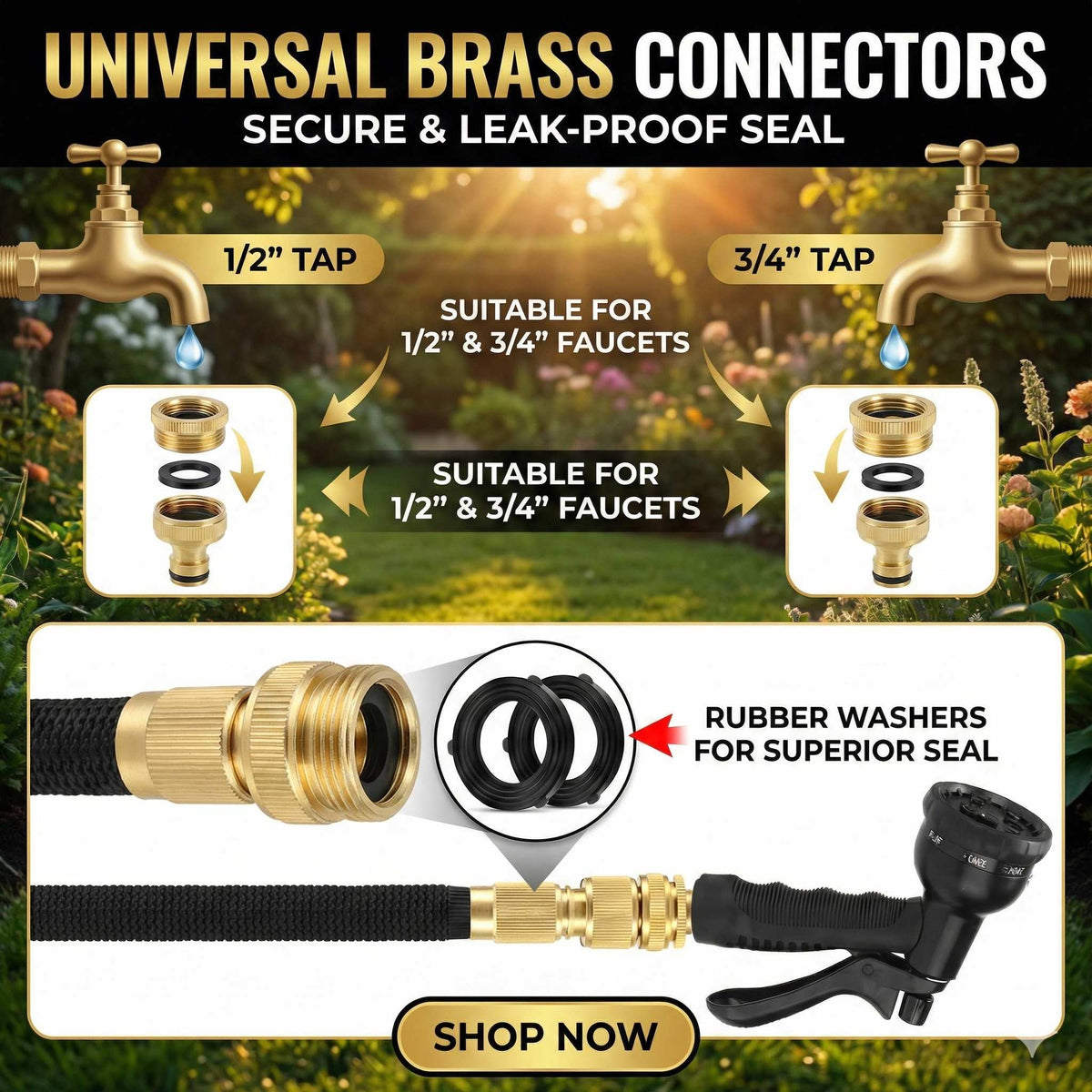 The Unbreakable Garden Hose - Un-Kinkable & Retraceable