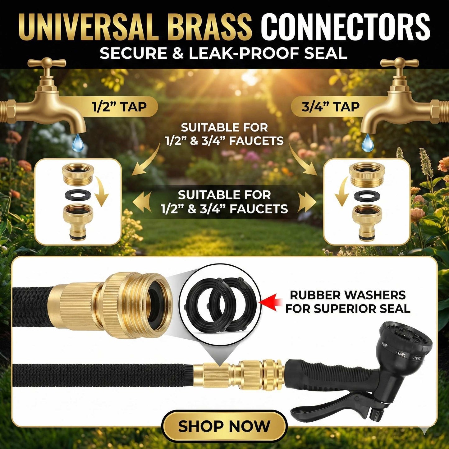 The Unbreakable Garden Hose - Un-Kinkable & Retraceable