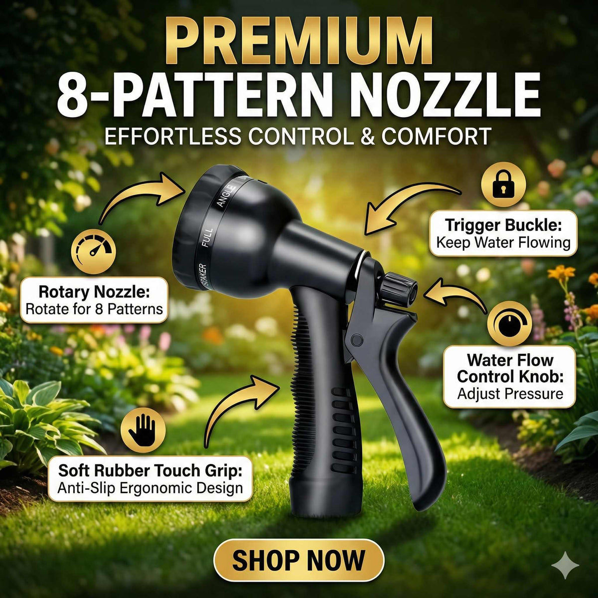 The Unbreakable Garden Hose - Un-Kinkable & Retraceable