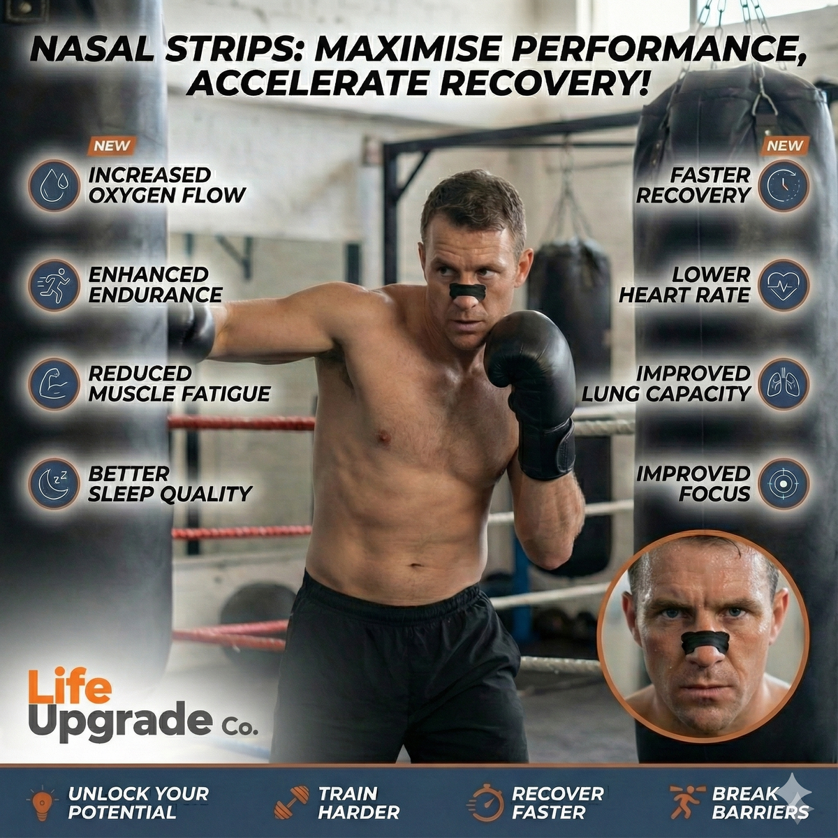 Anti-Snoring Nasal Strips - 30, 90 or 150 Pack