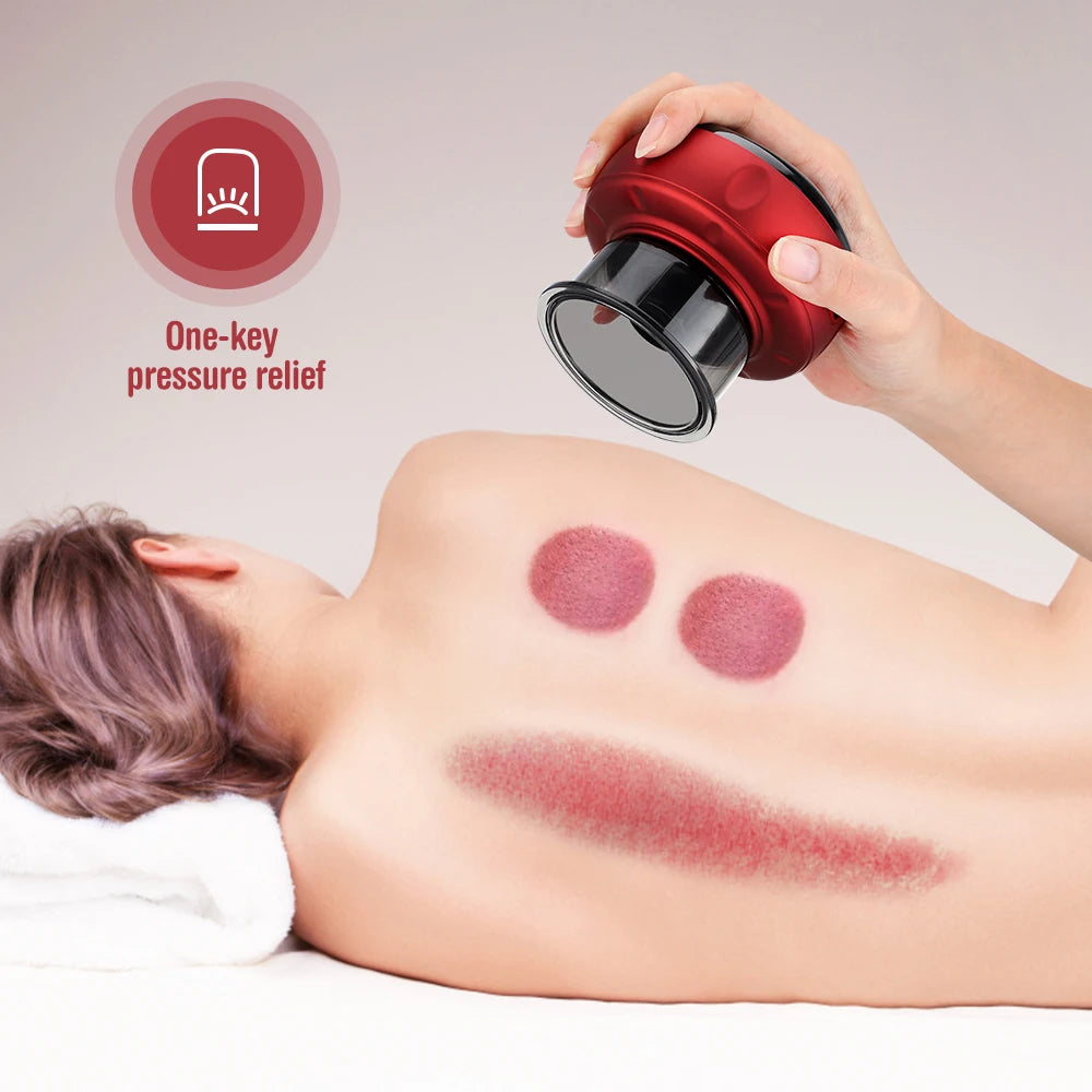 Smart Cupping Heating Massager - 6 or 12 Speed - LED & LCD