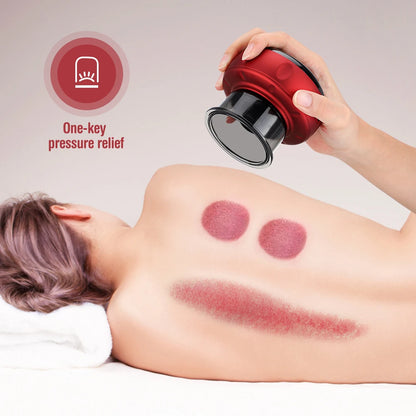 Smart Cupping Heating Massager - 6 or 12 Speed - LED & LCD