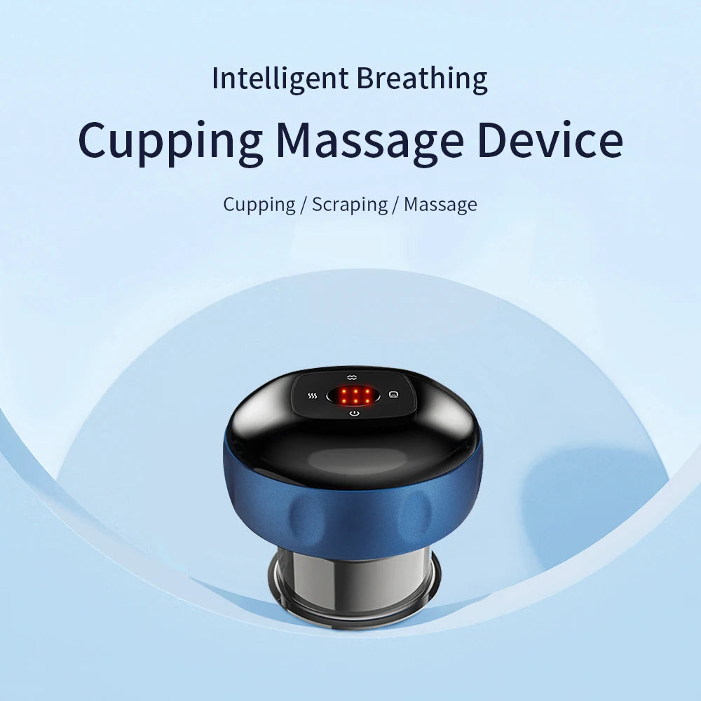 Smart Cupping Heating Massager - 6 or 12 Speed - LED & LCD