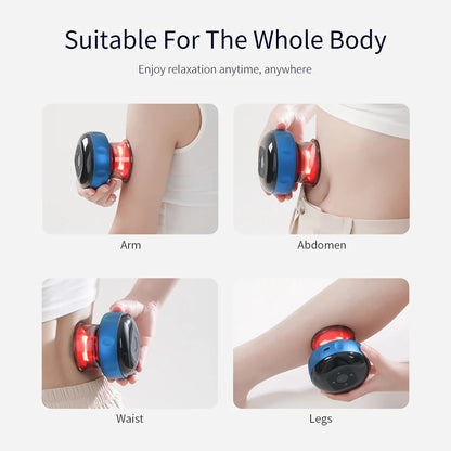 Smart Cupping Heating Massager - 6 or 12 Speed - LED & LCD