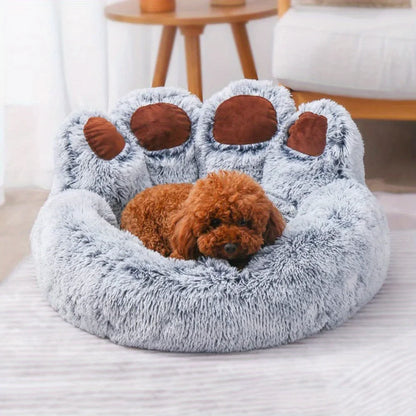 Luxury Claw Anti-Anxiety Plush Pet Bed