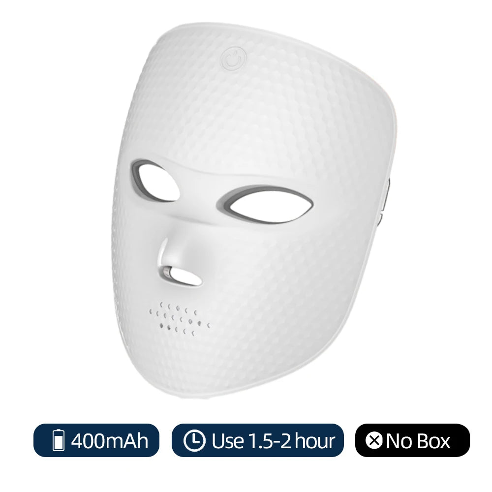 7-Color LED Facial Mask – Rechargeable Photon Light Therapy