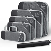 Premium Compression Packing Cubes Set (6pcs)| Travel Luggage Organisers & Space Savers