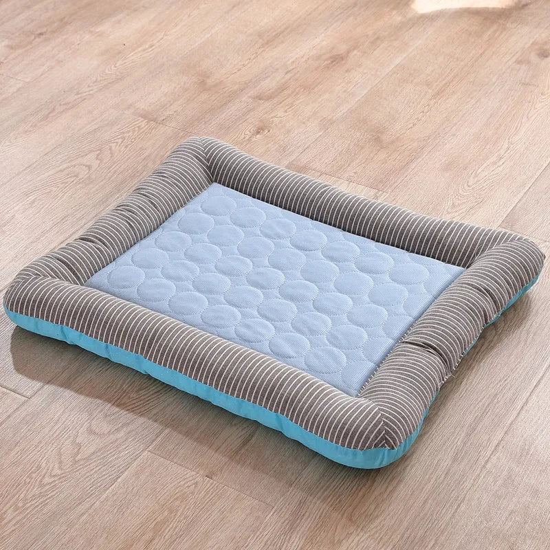 Plush Ice Silk Pet Cooling Anti-Anxiety Mat