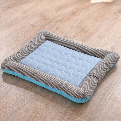 Plush Ice Silk Pet Cooling Anti-Anxiety Mat