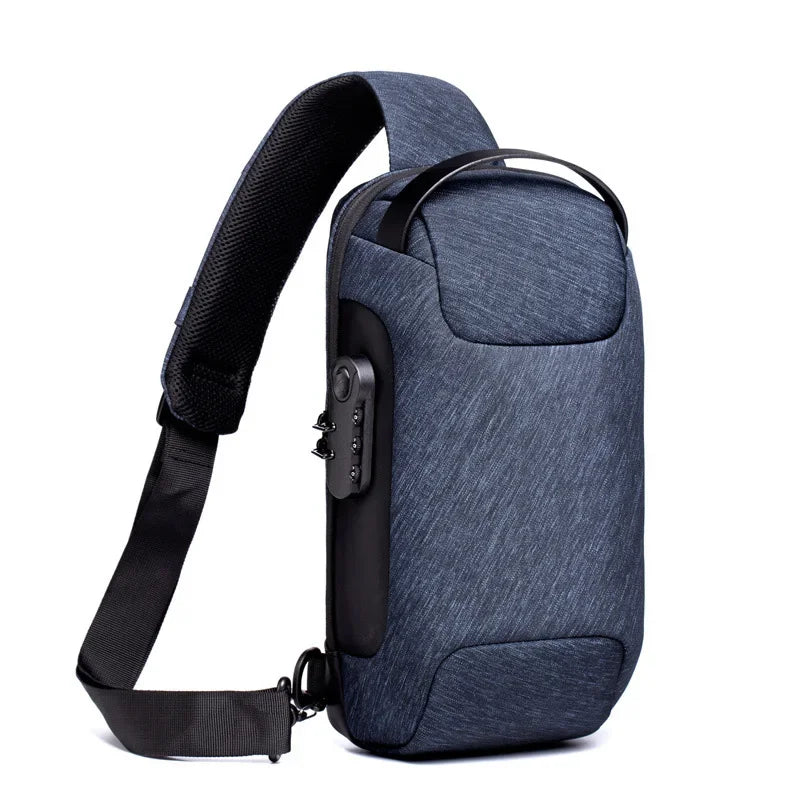 Anti-Theft Crossbody Travel Bag - Pickpocket-Proof Sling with USB Charging