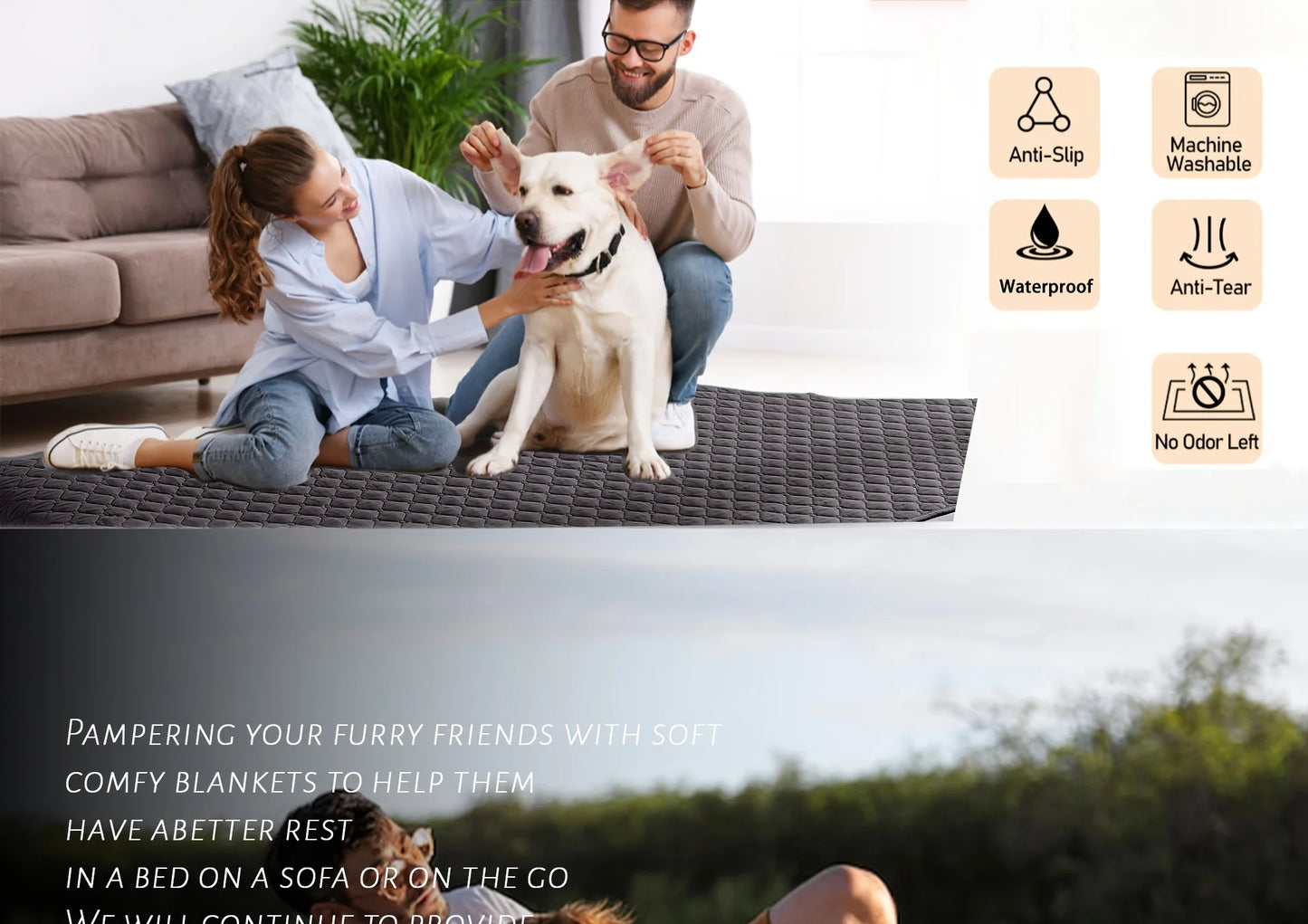 Waterproof Washable Pet Blanket