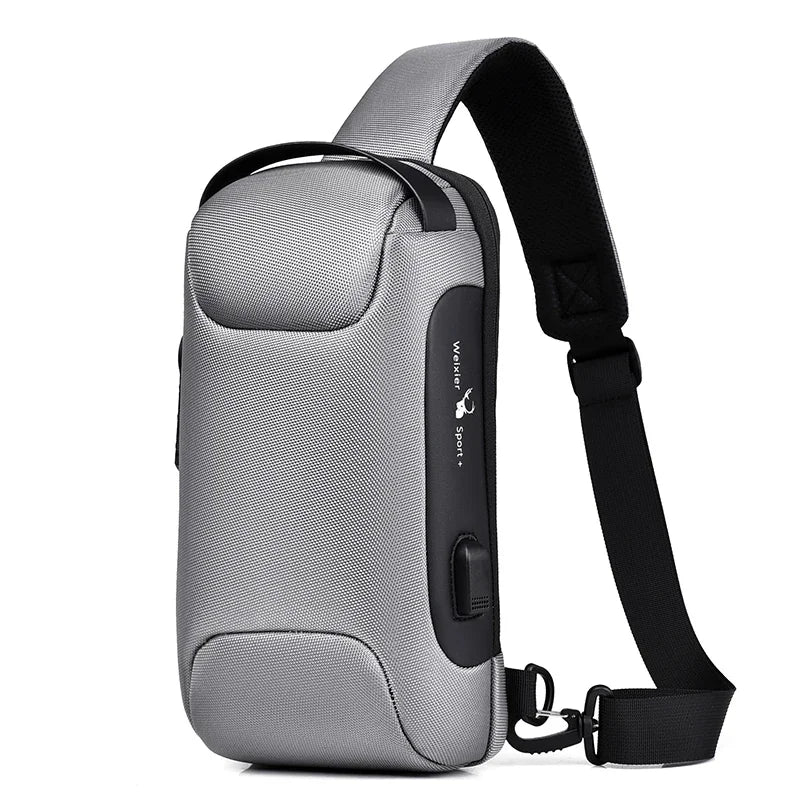 Anti-Theft Crossbody Travel Bag - Pickpocket-Proof Sling with USB Charging