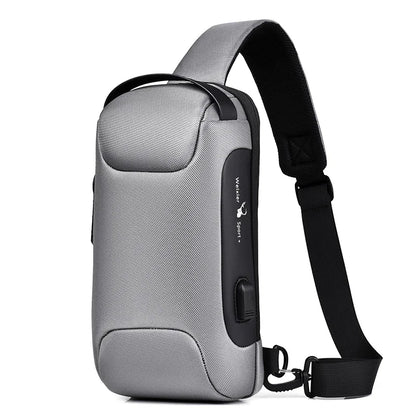 Anti-Theft Crossbody Travel Bag - Pickpocket-Proof Sling with USB Charging