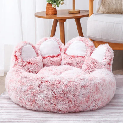 Luxury Claw Anti-Anxiety Plush Pet Bed