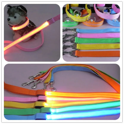 LED Luminous Light Up Dog Leash