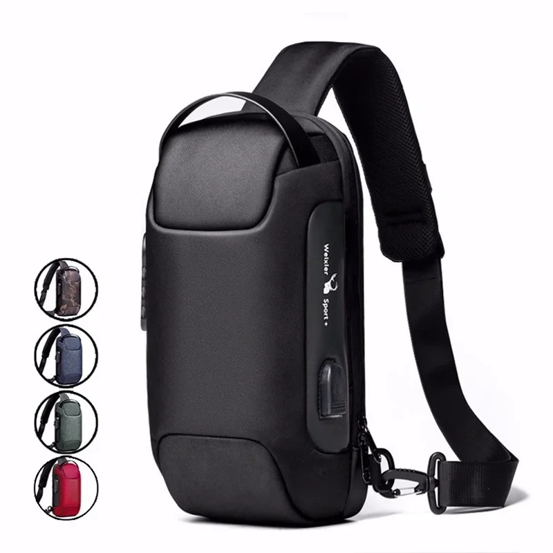 Anti-Theft Crossbody Travel Bag - Pickpocket-Proof Sling with USB Charging