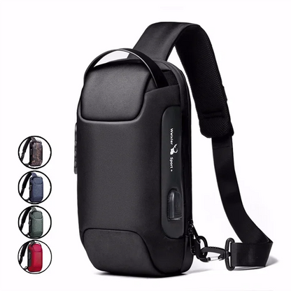 Anti-Theft Crossbody Travel Bag - Pickpocket-Proof Sling with USB Charging