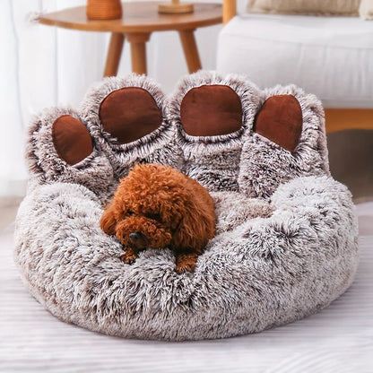 Luxury Claw Anti-Anxiety Plush Pet Bed