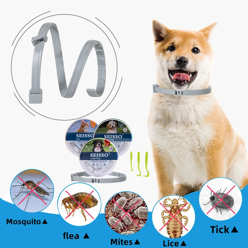 Seisso Dog & Cat Anti-Flea And Tick Collars - Waterproof