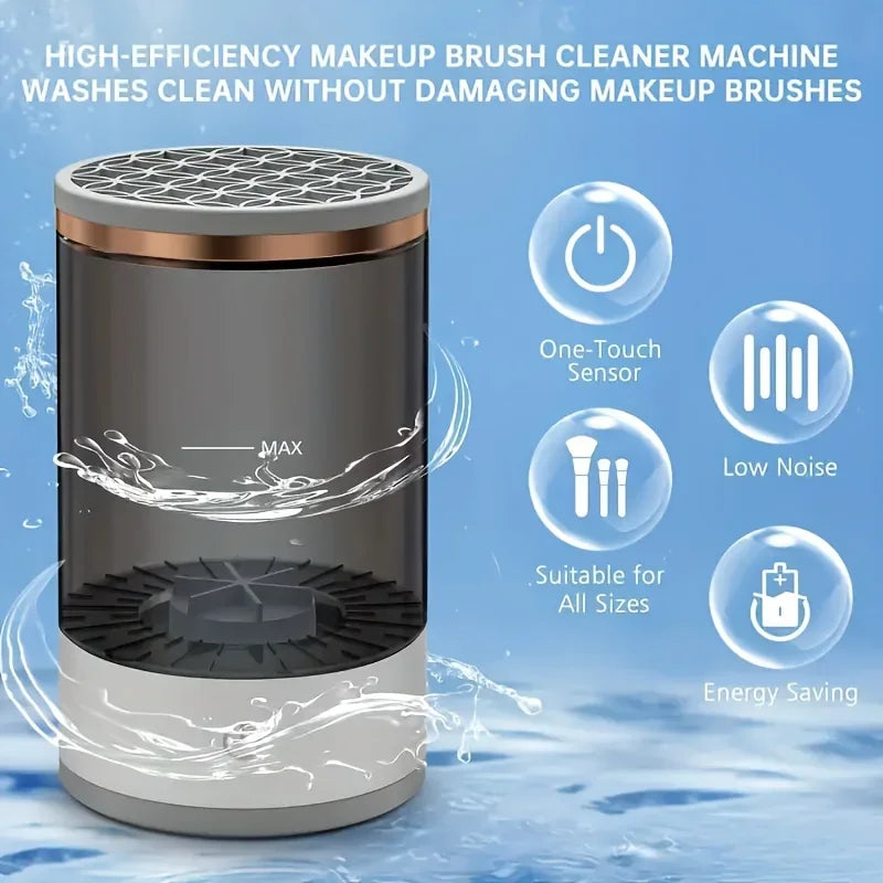 3-in-1 Electric Makeup Brush Cleaner - USB Rechargeable